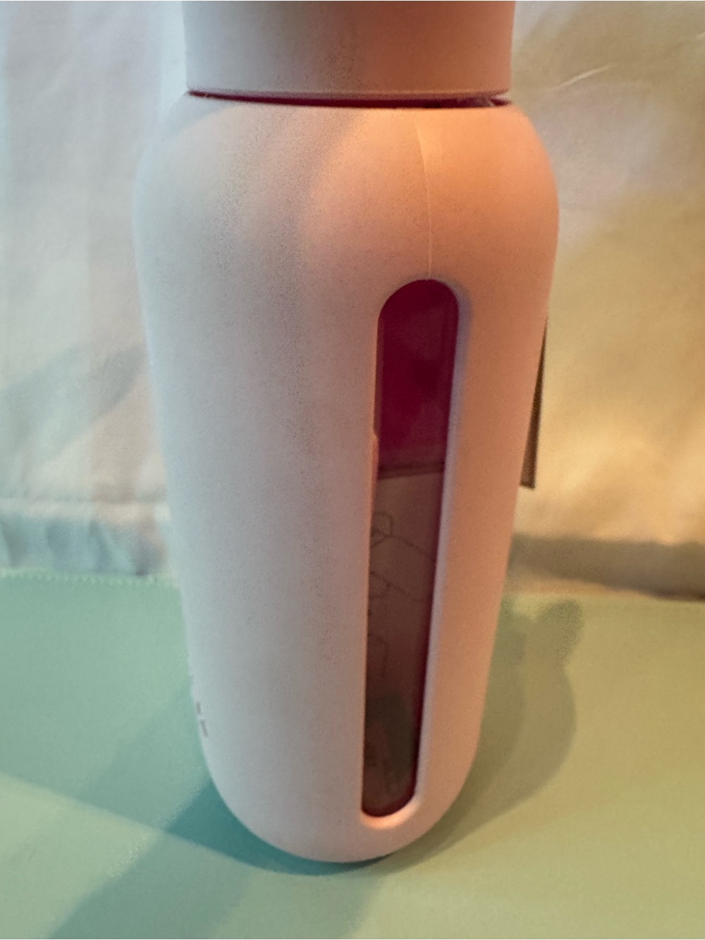 Bink Pink Silicone Straw  Glass  Water Bottle - Picture 8 of 9